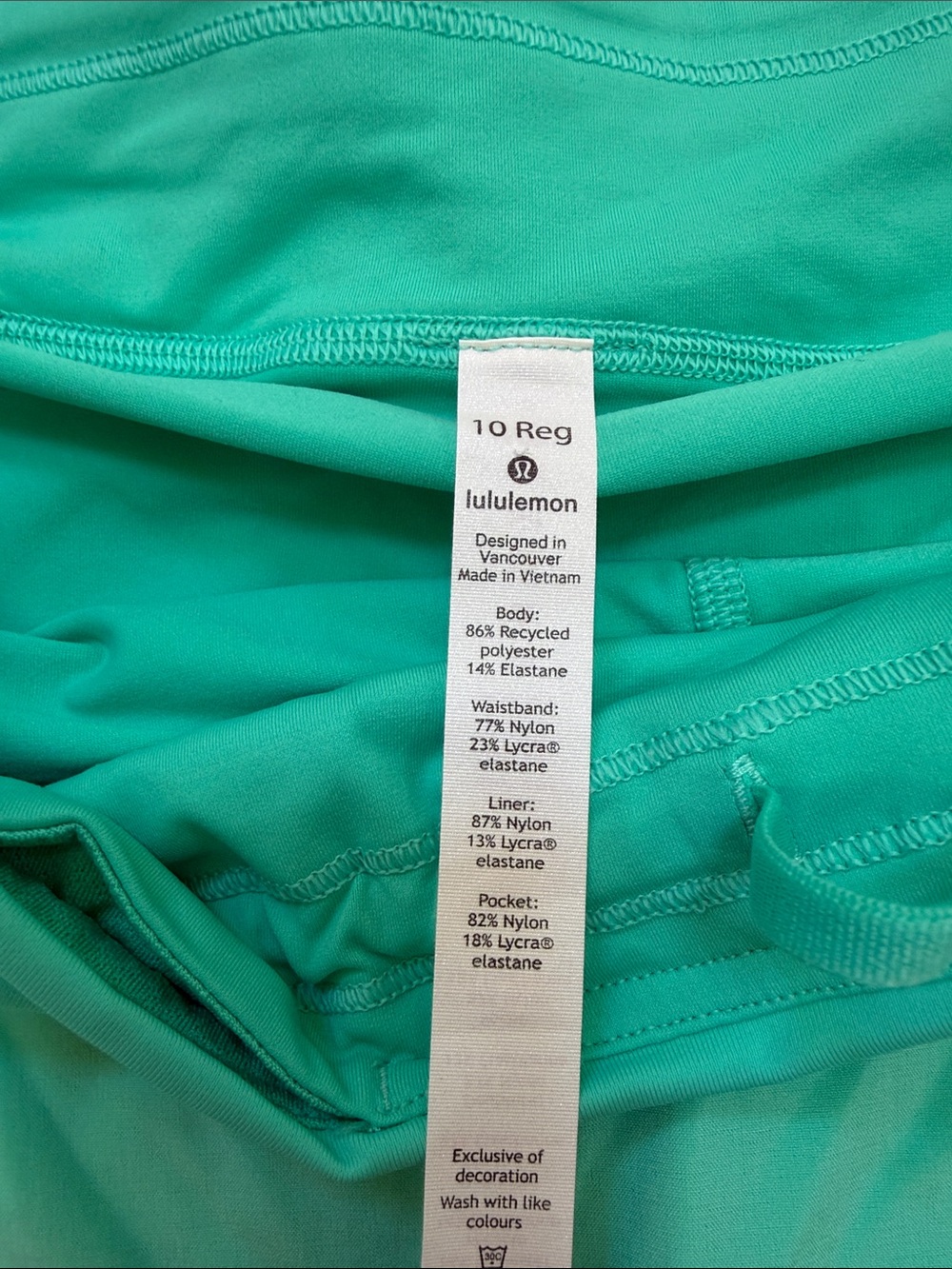 NWT! Lululemon athletica Sz 10, pace rival athletic skirt. - Picture 7 of 9